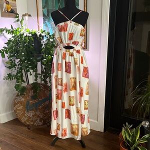Petal & Pup Multicolor Patchwork Maxi Dress
